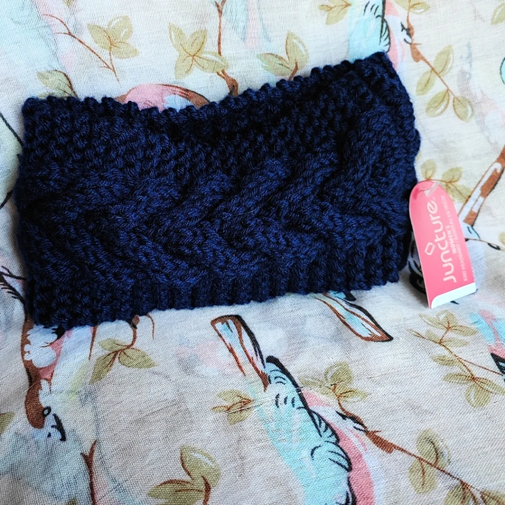 Headband Winter Ear Neck Warmer Cable Knit Crocheted Yarn Soft NWT PICK COLOR